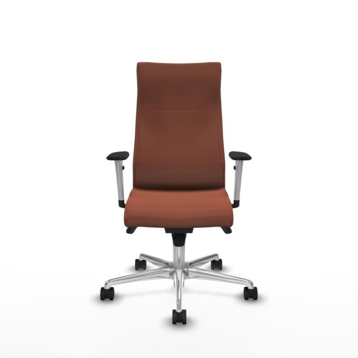 Albacete dirección sincro bali marrón brazos 1D blancos base aluminio ruedas 65 nailon