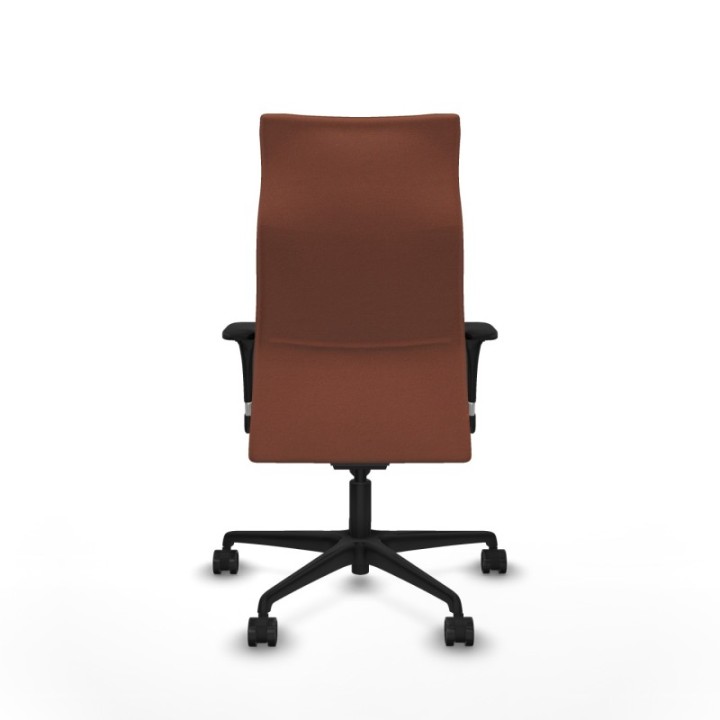 Albacete dirección sincro bali marrón brazos 1D cromados base nailon ruedas 65 nailon