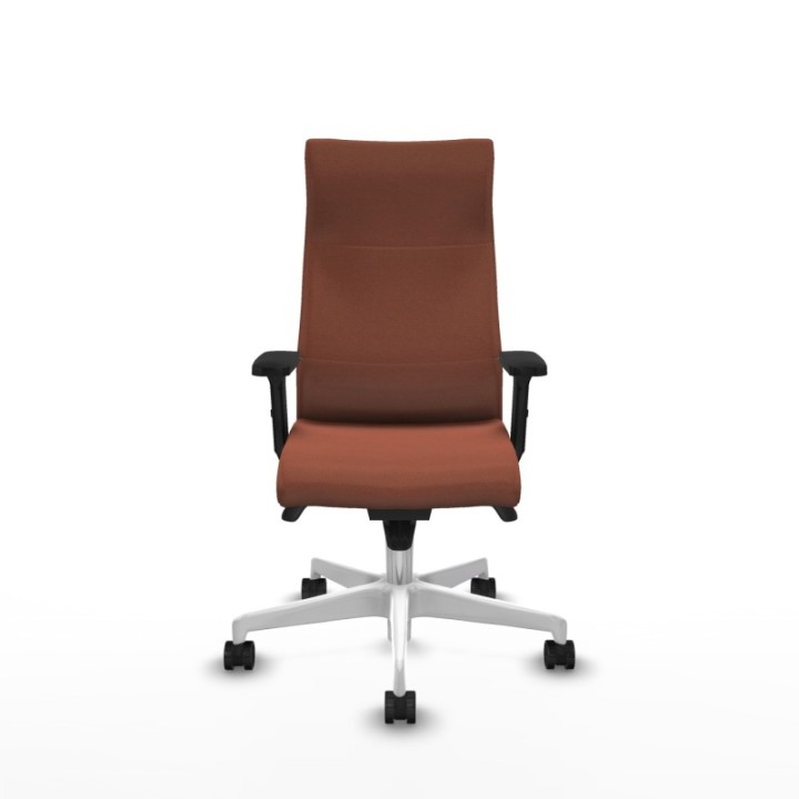 Albacete dirección sincro bali marrón brazos 2D base blanca ruedas 65 nailon