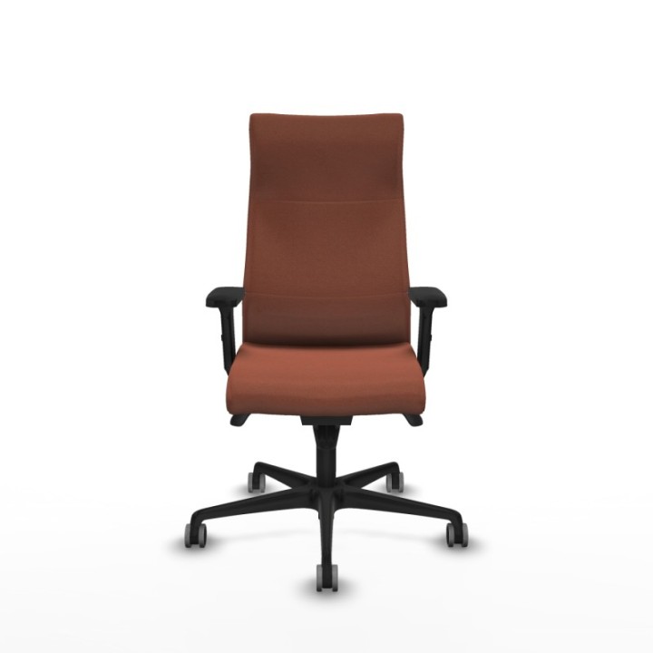 Albacete dirección sincro bali marrón brazos 2D base nailon ruedas 65 engomadas