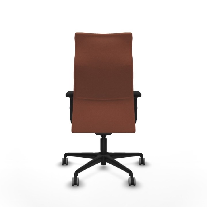 Albacete dirección sincro bali marrón brazos 2D base nailon ruedas 65 engomadas