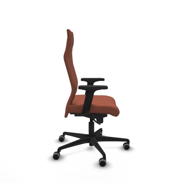 Albacete dirección sincro bali marrón brazos 2D base nailon ruedas 65 engomadas