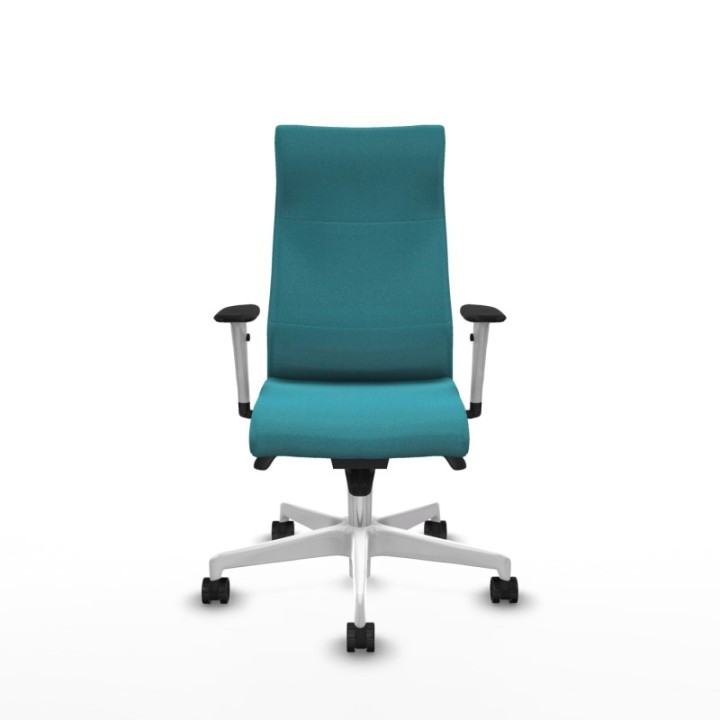 Albacete dirección sincro bali turquesa brazos 1D blancos base blanca ruedas 65 nailon