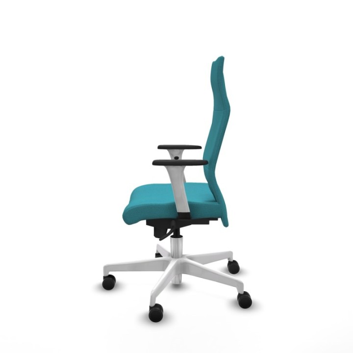 Albacete dirección sincro bali turquesa brazos 1D blancos base blanca ruedas 65 nailon