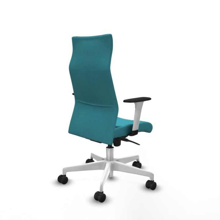 Albacete dirección sincro bali turquesa brazos 1D blancos base blanca ruedas 65 nailon