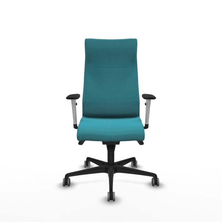 Albacete dirección sincro bali turquesa brazos 1D blancos base nailon ruedas 65 engomadas