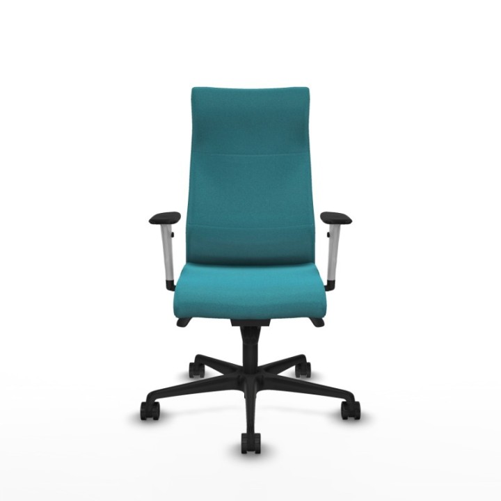 Albacete dirección sincro bali turquesa brazos 1D blancos base nailon ruedas 65 nailon