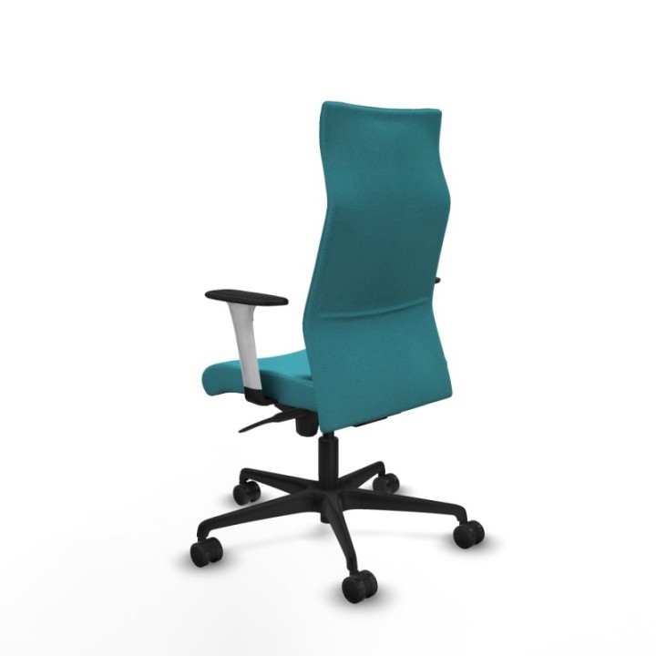 Albacete dirección sincro bali turquesa brazos 1D blancos base nailon ruedas 65 nailon