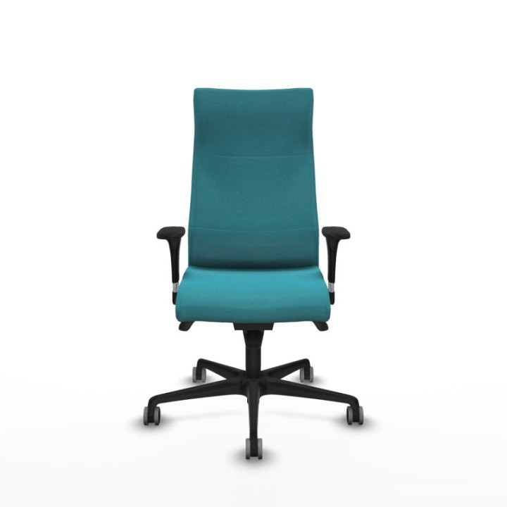 Albacete dirección sincro bali turquesa brazos 1D cromados base nailon ruedas 65 engomadas