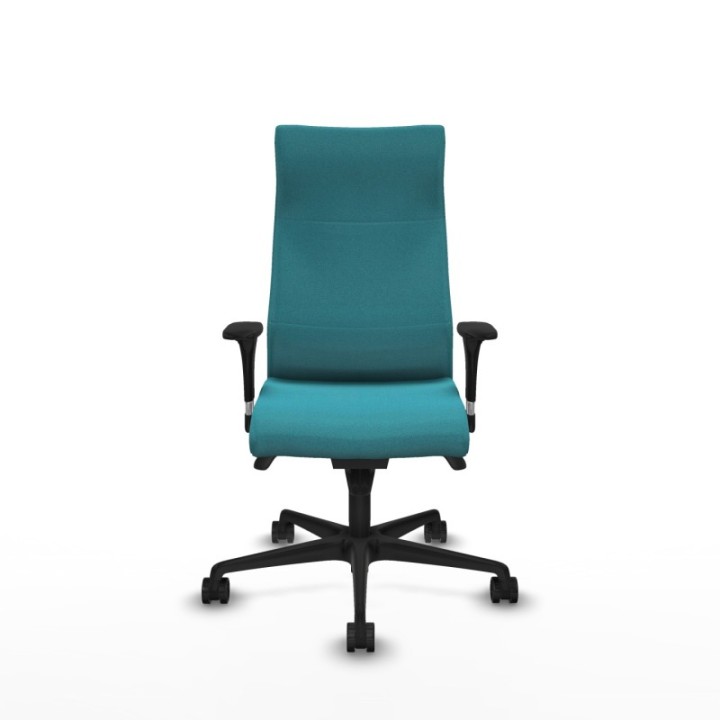 Albacete dirección sincro bali turquesa brazos 1D cromados base nailon ruedas 65 nailon