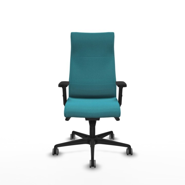 Albacete dirección sincro bali turquesa brazos 2D base nailon ruedas 65 engomadas