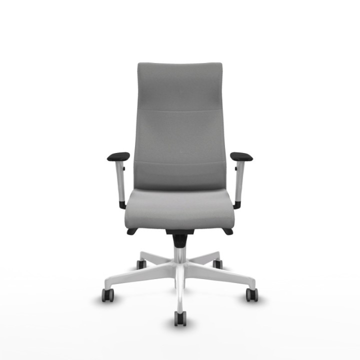 Albacete dirección sincro bali gris claro brazos 1D blancos base blanca ruedas 65 engomadas