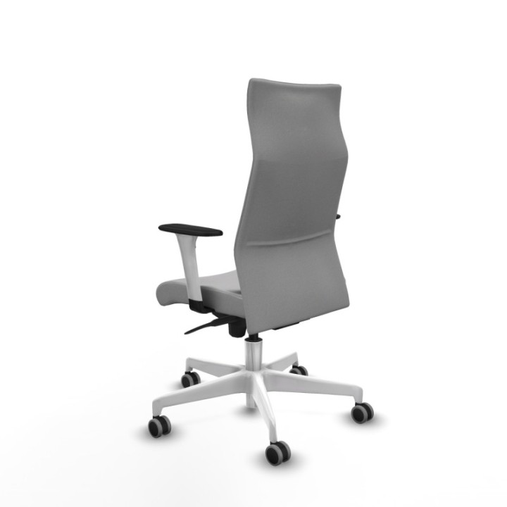 Albacete dirección sincro bali gris claro brazos 1D blancos base blanca ruedas 65 engomadas