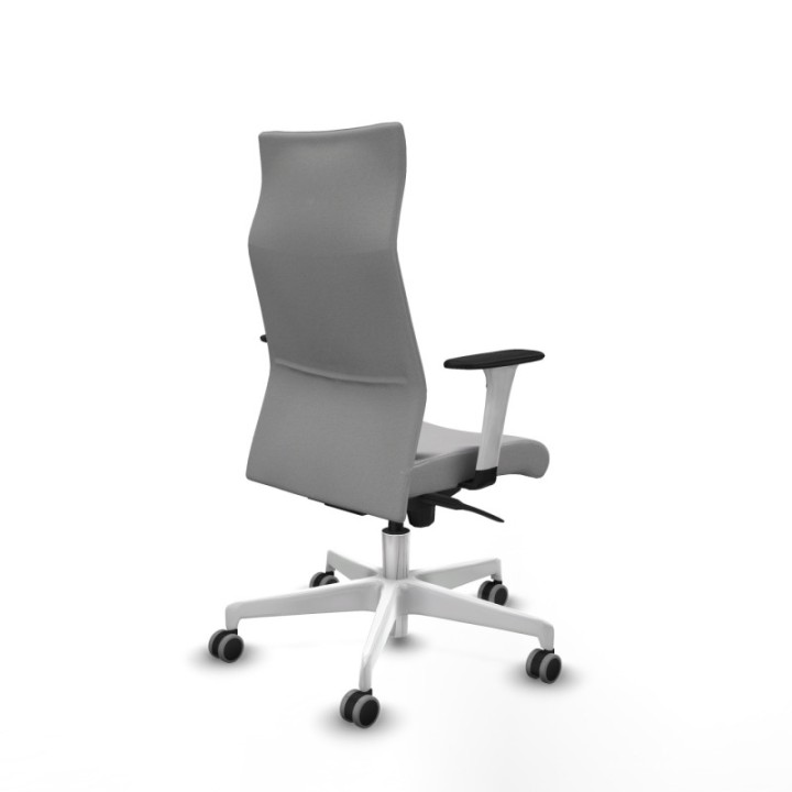 Albacete dirección sincro bali gris claro brazos 1D blancos base blanca ruedas 65 engomadas