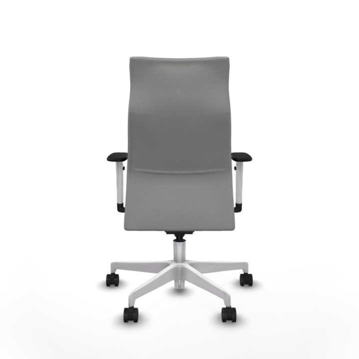 Albacete dirección sincro bali gris claro brazos 1D blancos base blanca ruedas 65 nailon