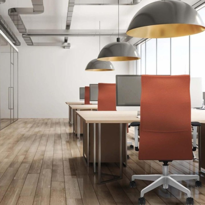 Albacete dirección sincro bali gris claro brazos 1D blancos base blanca ruedas 65 nailon