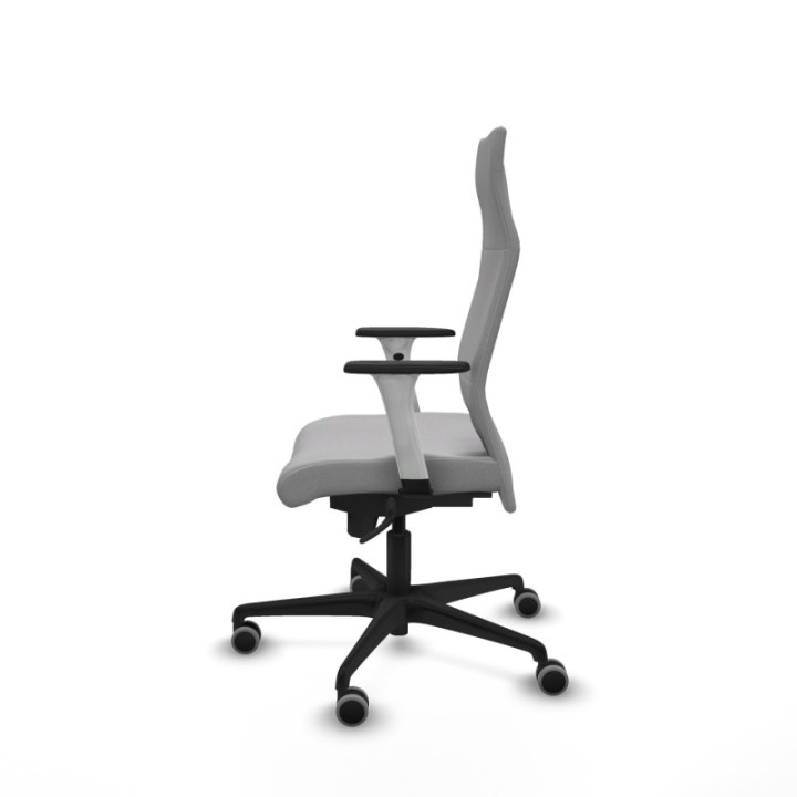 Albacete dirección sincro bali gris claro brazos 1D blancos base nailon ruedas 65 engomadas