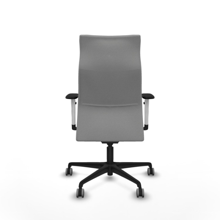 Albacete dirección sincro bali gris claro brazos 1D blancos base nailon ruedas 65 engomadas