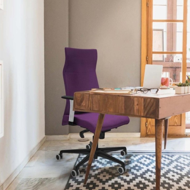 Albacete dirección sincro bali gris claro brazos 1D blancos base nailon ruedas 65 engomadas