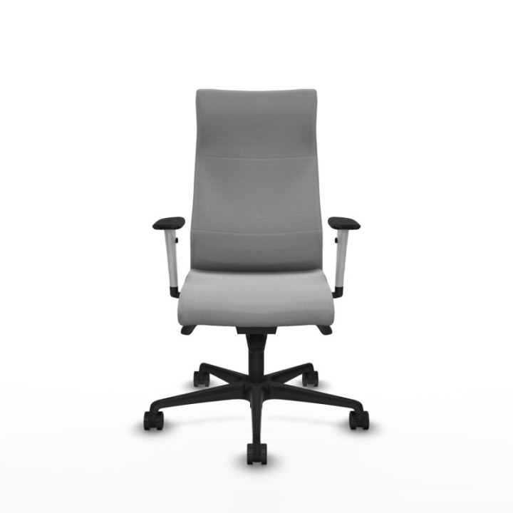 Albacete dirección sincro bali gris claro brazos 1D blancos base nailon ruedas 65 nailon