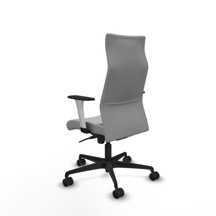 Albacete dirección sincro bali gris claro brazos 1D blancos base nailon ruedas 65 nailon