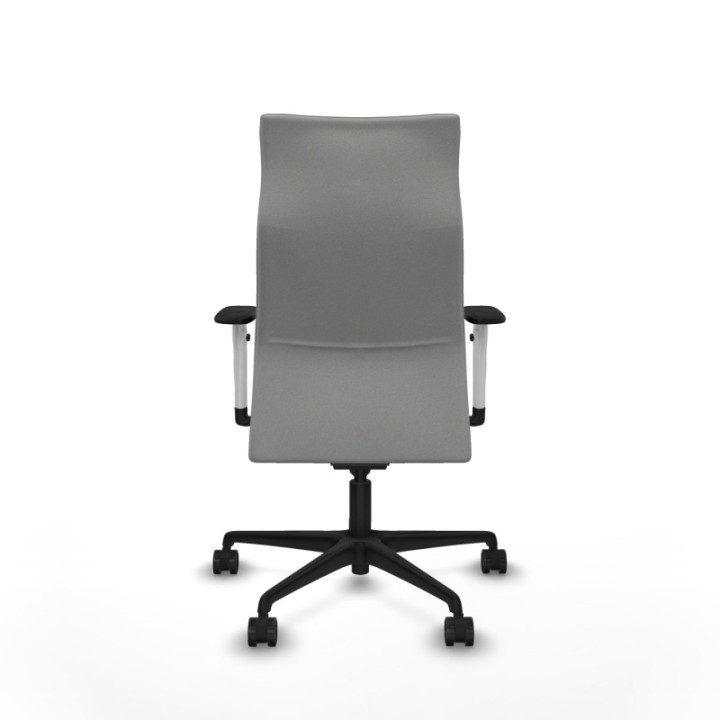 Albacete dirección sincro bali gris claro brazos 1D blancos base nailon ruedas 65 nailon