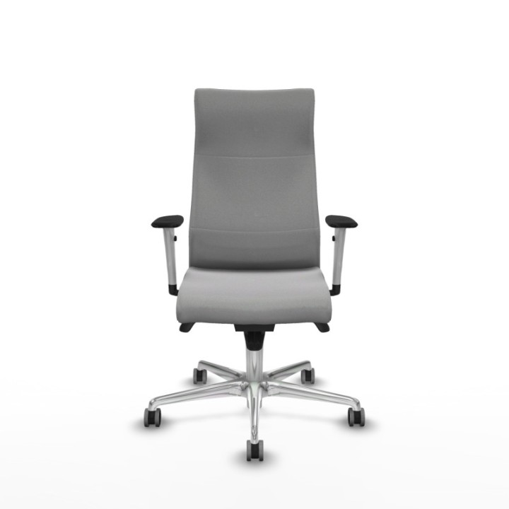 Albacete dirección sincro bali gris claro brazos 1D blancos base aluminio ruedas 65 engomadas