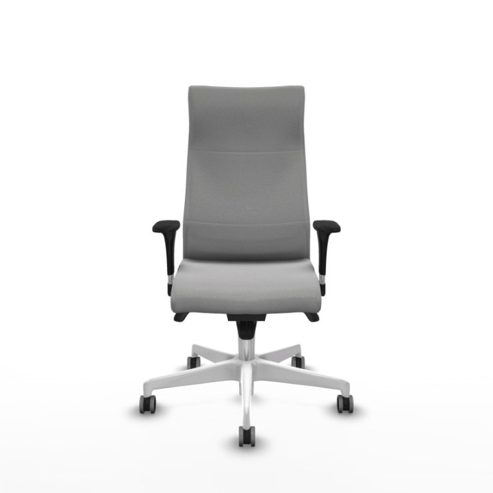 Albacete dirección sincro bali gris claro brazos 1D cromados base blanca ruedas 65 engomadas