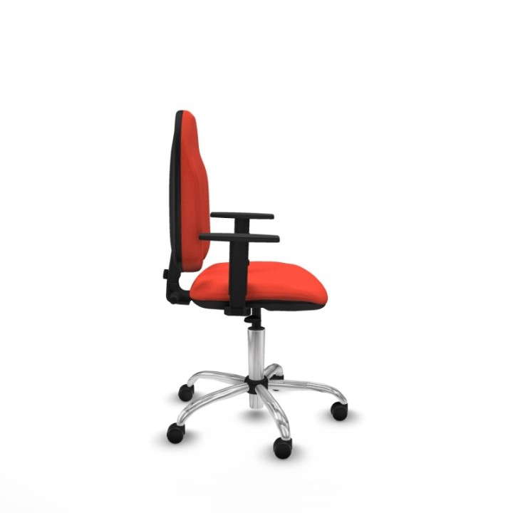 Algarra CP bali naranja oscuro brazos 1D base cromada ruedas autofrenantes 50mm