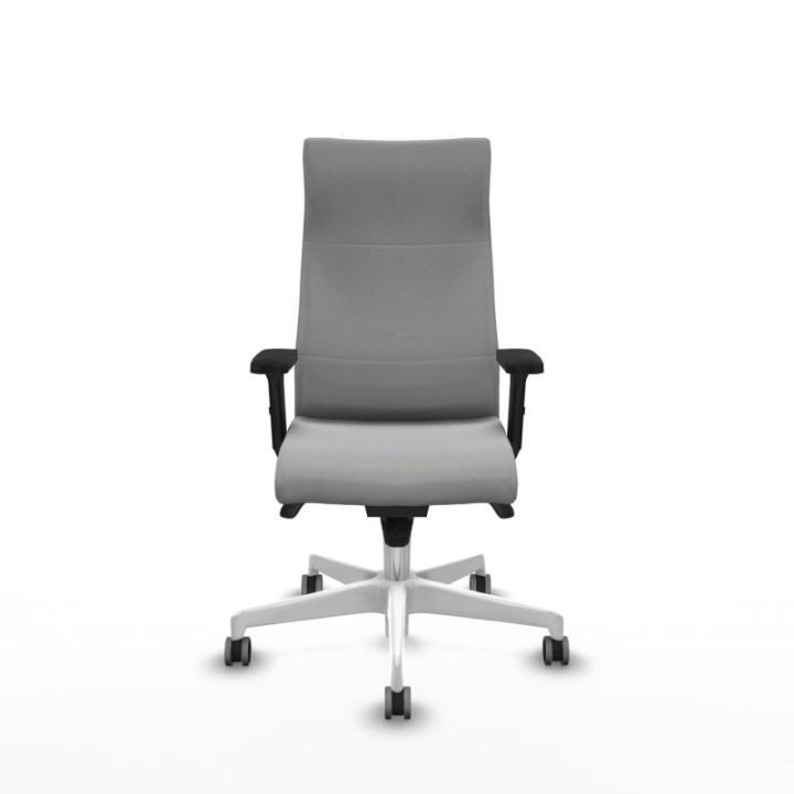 Albacete dirección sincro bali gris claro brazos 2D base blanca ruedas 65 engomadas