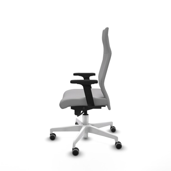 Albacete dirección sincro bali gris claro brazos 2D base blanca ruedas 65 engomadas