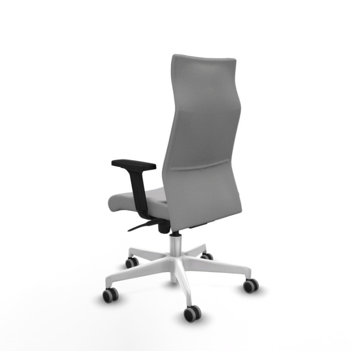 Albacete dirección sincro bali gris claro brazos 2D base blanca ruedas 65 engomadas