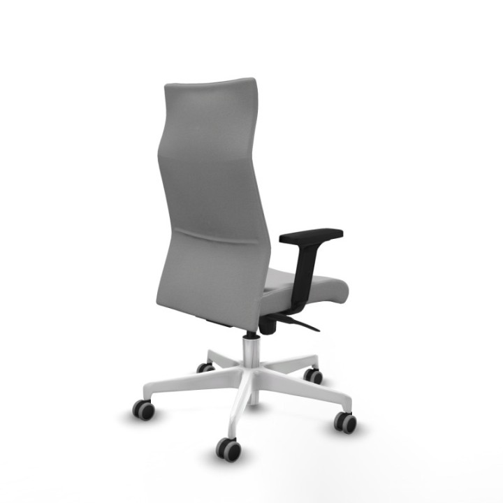 Albacete dirección sincro bali gris claro brazos 2D base blanca ruedas 65 engomadas