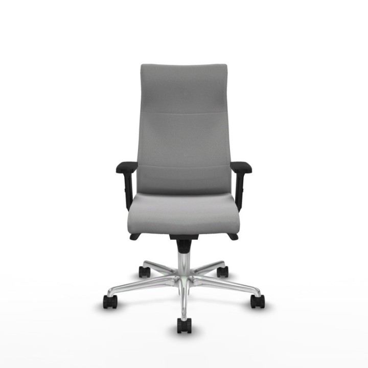 Albacete dirección sincro bali gris claro brazos 2D base aluminio ruedas 65 nailon