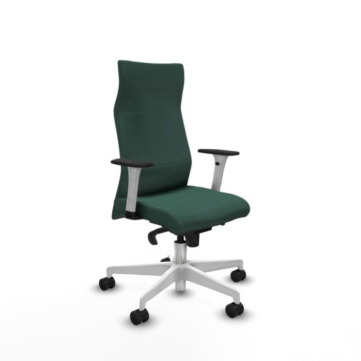 Albacete dirección sincro bali verde botella brazos 1D blancos base blanca ruedas 65 nailon