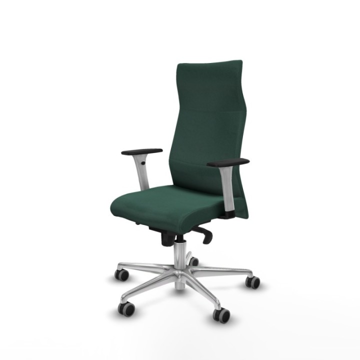 Albacete dirección sincro bali verde botella brazos 1D blancos base aluminio ruedas 65 engomadas