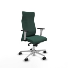 Albacete dirección sincro bali verde botella brazos 1D blancos base aluminio ruedas 65 nailon