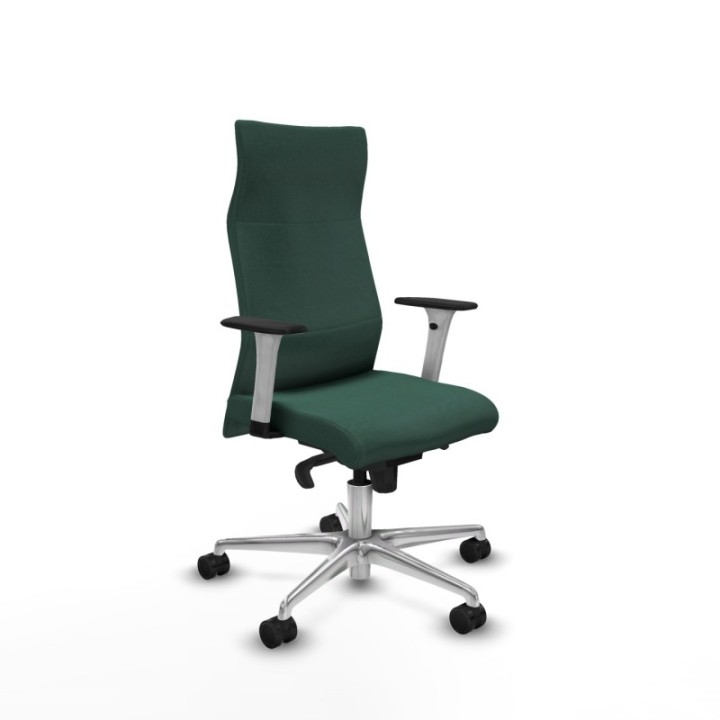 Albacete dirección sincro bali verde botella brazos 1D blancos base aluminio ruedas 65 nailon