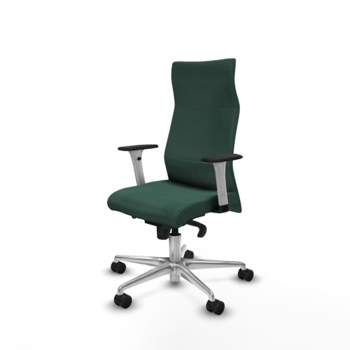 Albacete dirección sincro bali verde botella brazos 1D blancos base aluminio ruedas 65 nailon