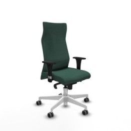 Albacete dirección sincro bali verde botella brazos 1D cromados base blanca ruedas 65 engomadas