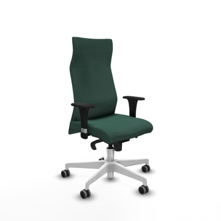 Albacete dirección sincro bali verde botella brazos 1D cromados base blanca ruedas 65 engomadas