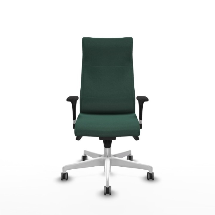 Albacete dirección sincro bali verde botella brazos 1D cromados base blanca ruedas 65 engomadas