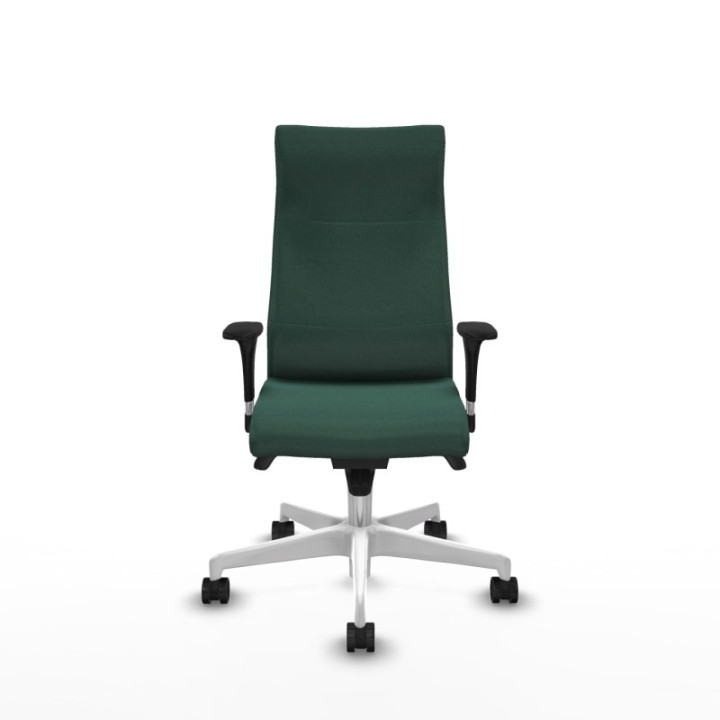 Albacete dirección sincro bali verde botella brazos 1D cromados base blanca ruedas 65 nailon