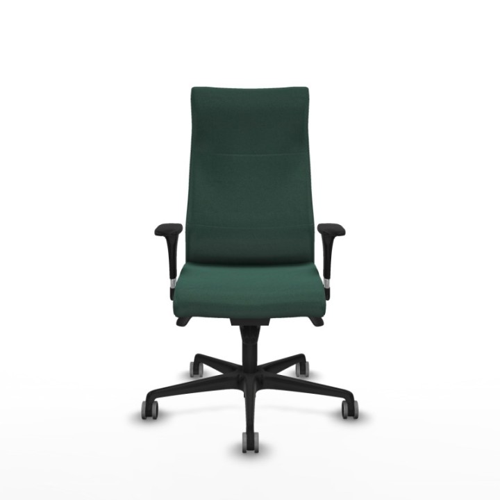 Albacete dirección sincro bali verde botella brazos 1D cromados base nailon ruedas 65 engomadas