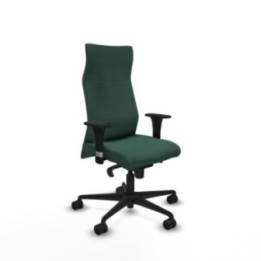 Albacete dirección sincro bali verde botella brazos 1D cromados base nailon ruedas 65 nailon