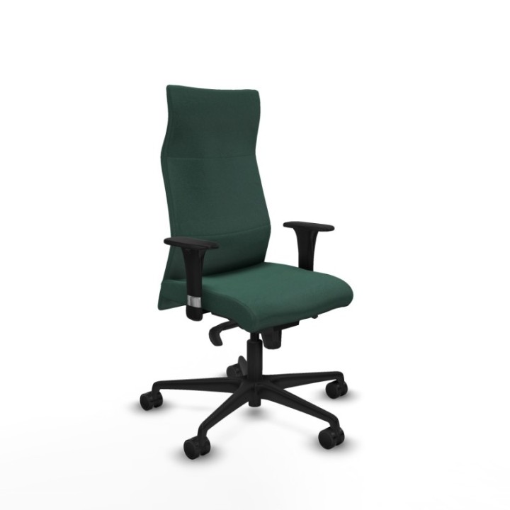 Albacete dirección sincro bali verde botella brazos 1D cromados base nailon ruedas 65 nailon