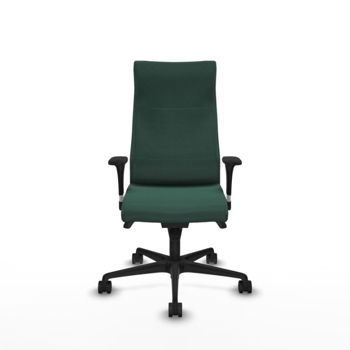 Albacete dirección sincro bali verde botella brazos 1D cromados base nailon ruedas 65 nailon