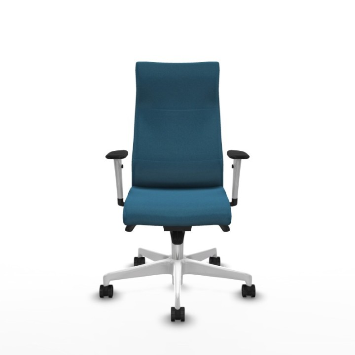 Albacete dirección sincro bali verde petroleo brazos 1D blancos base blanca ruedas 65 nailon