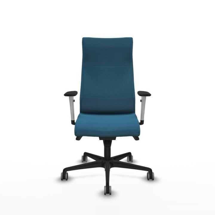 Albacete dirección sincro bali verde petroleo brazos 1D blancos base nailon ruedas 65 engomadas