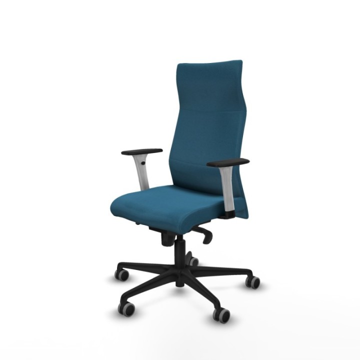 Albacete dirección sincro bali verde petroleo brazos 1D blancos base nailon ruedas 65 engomadas